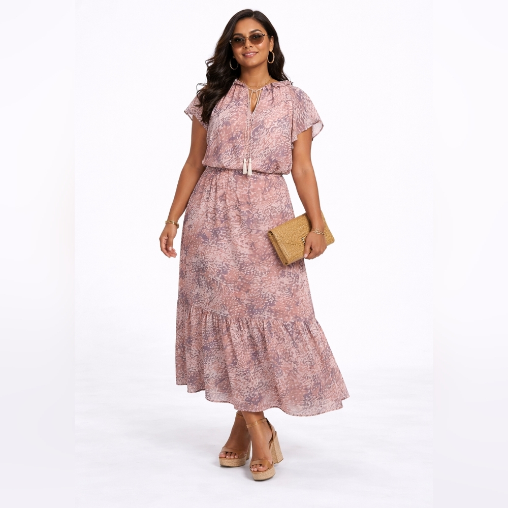 Robert Louis Midi Length Sleeveless Dress Size L